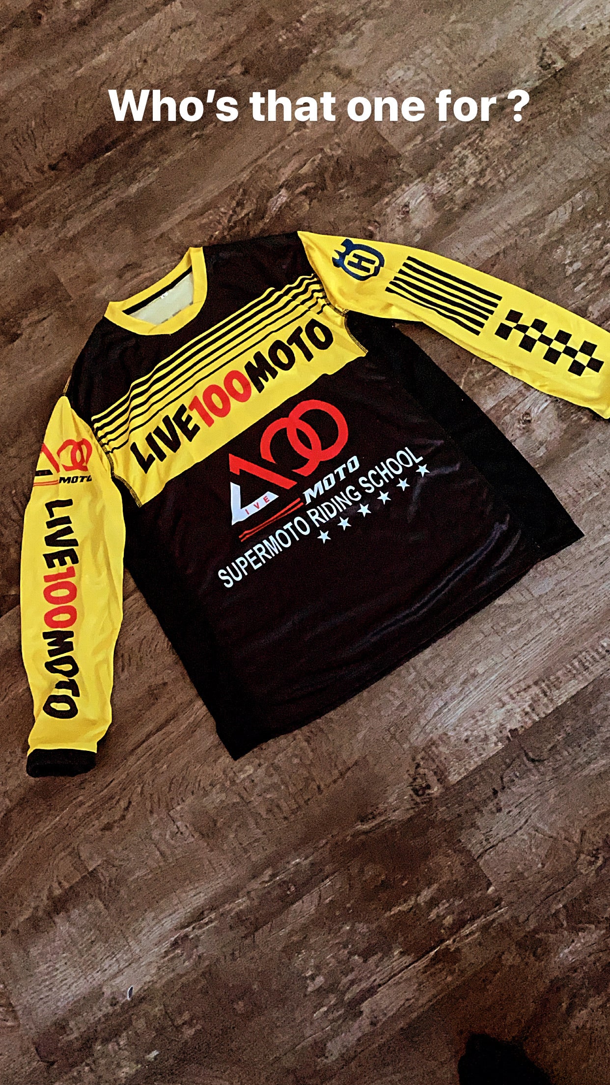 Live 100 Moto Custom Jersey